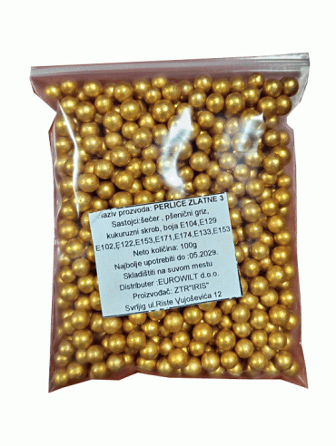 100g Perlice -3- zlato