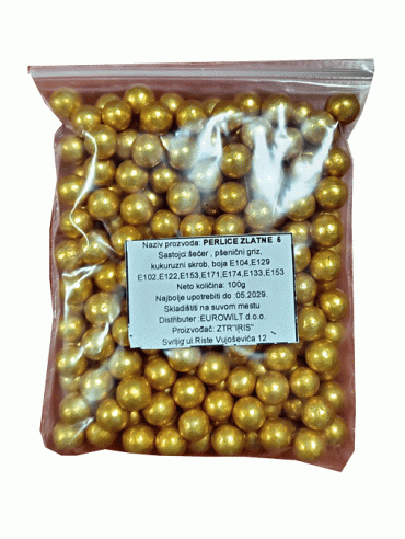 100g Perlice -6- zlato