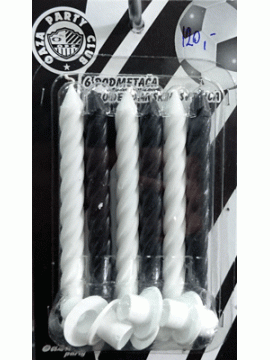 Svećice crno bele set/6