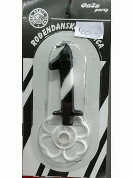 Svećica crno beli broj 1