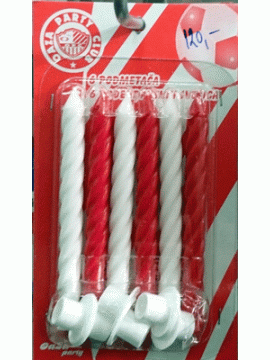 Svećice crveno bele set/6