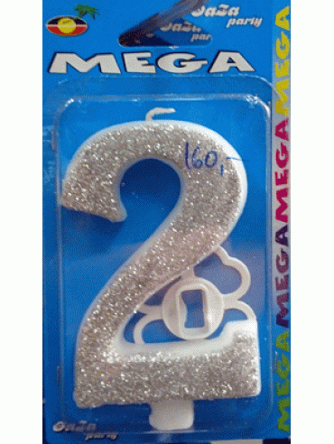 Svećica mega srebro 2