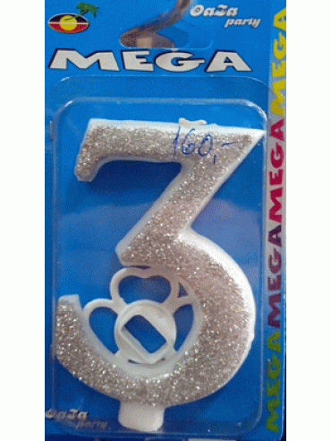Svećica mega srebro 3