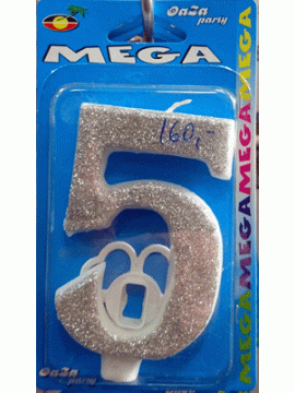 Svećica mega srebro 5
