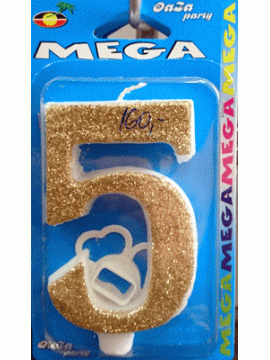 Svećica mega zlato 5