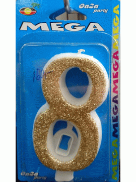 Svećica mega zlato 8
