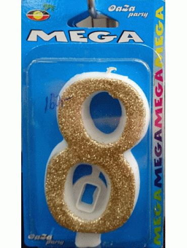 Svećica mega zlato 8